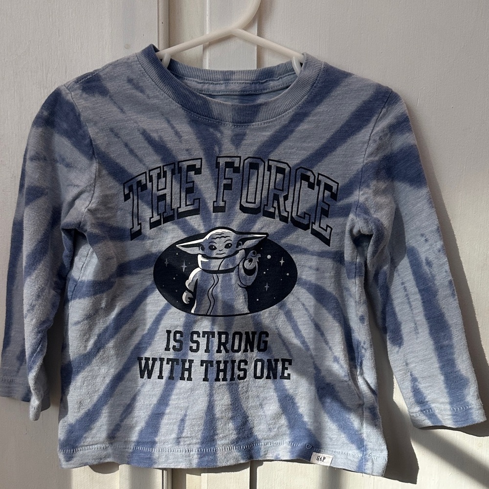 Star Wars Kids Blue tie-dye Long Sleeve Tee